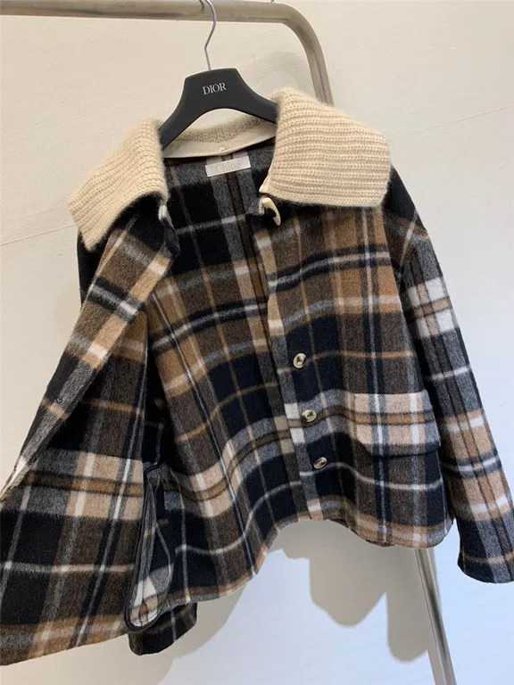 Chloé checked cashmere coat